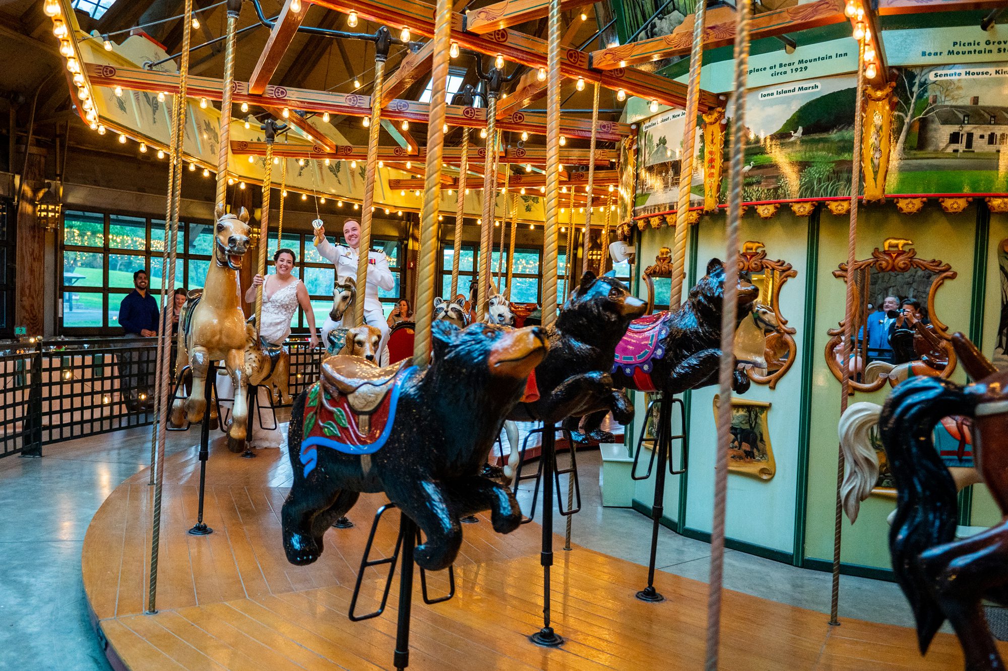 Wedding at Bear Mountain Inn Carousel 