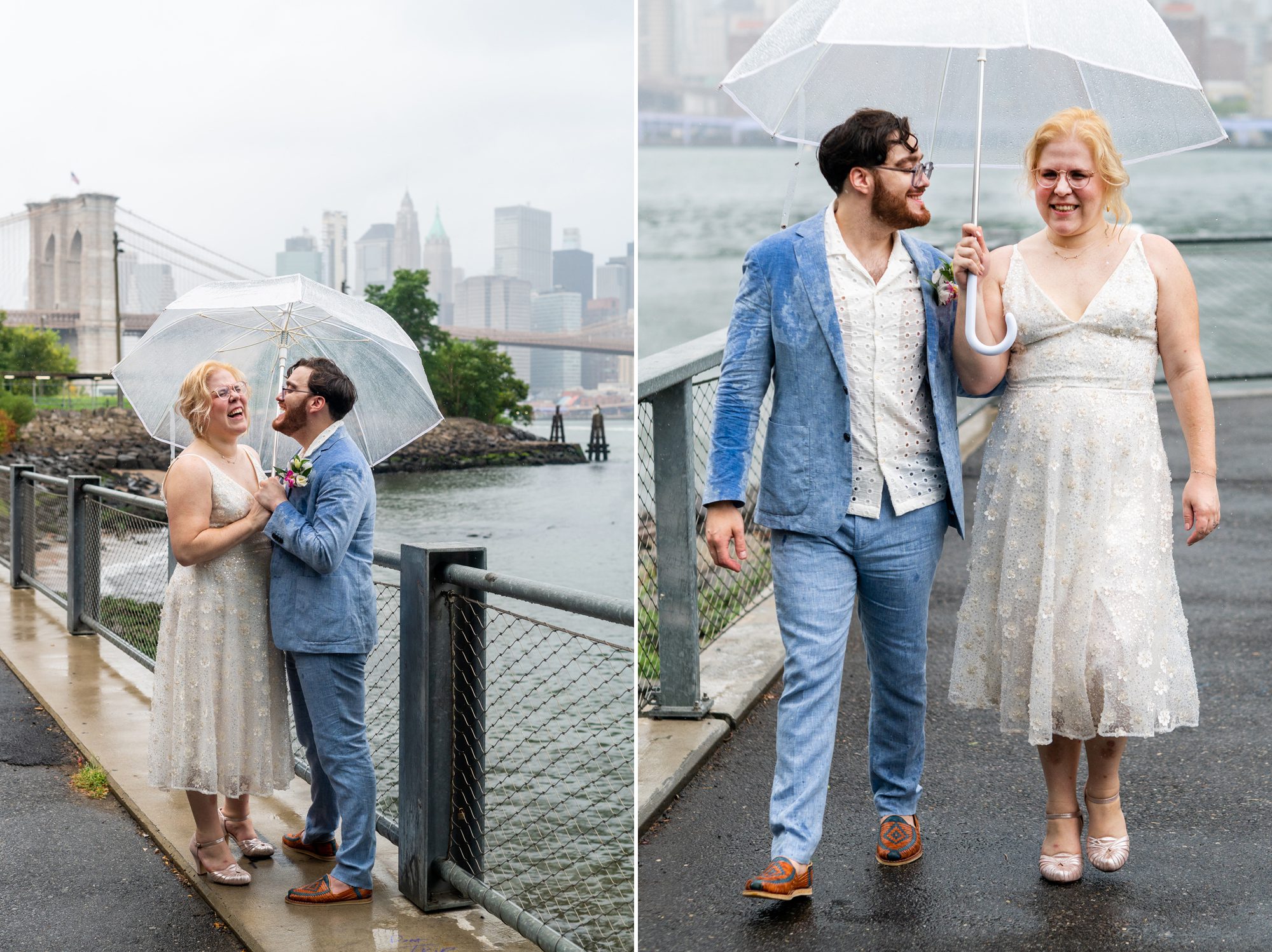 Rainy Day Wedding Brooklyn 