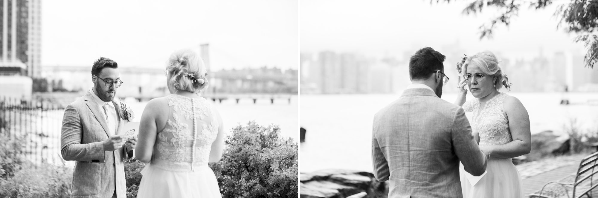 Black and White Elopement Photos 