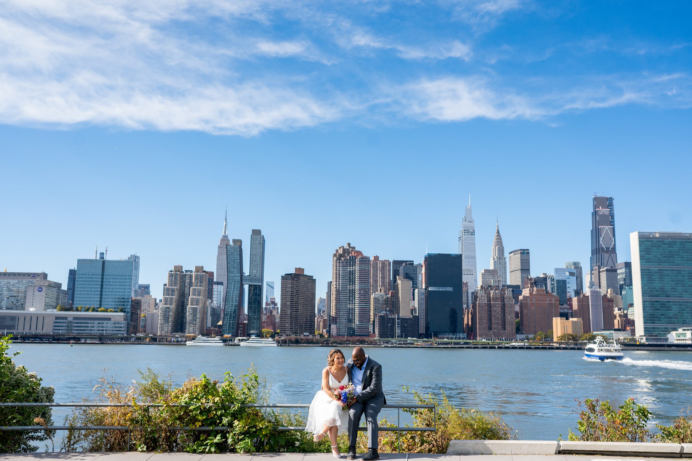 Hunters Point South Park Wedding Photo