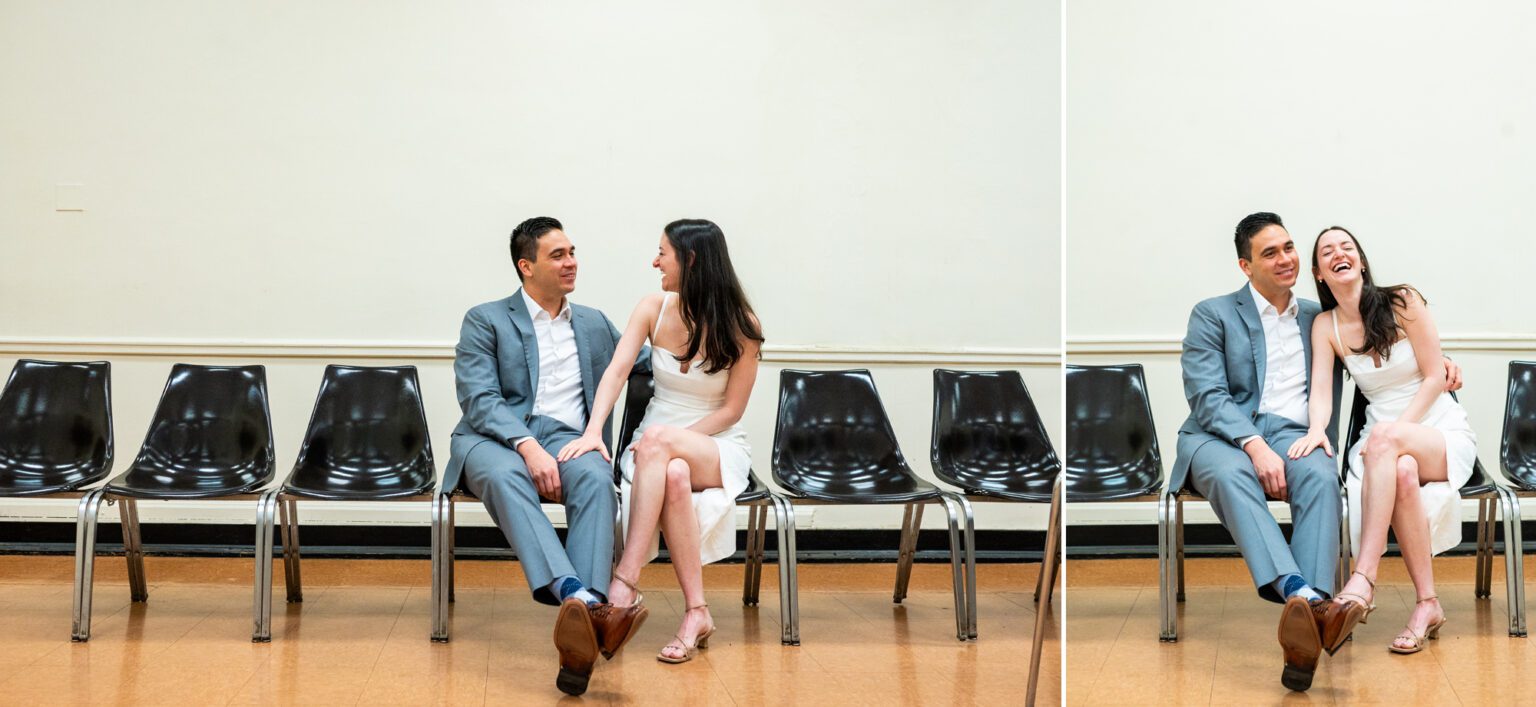 Elope at Brooklyn City Hall with photos in Brooklyn Heights Danielle & Andrew
