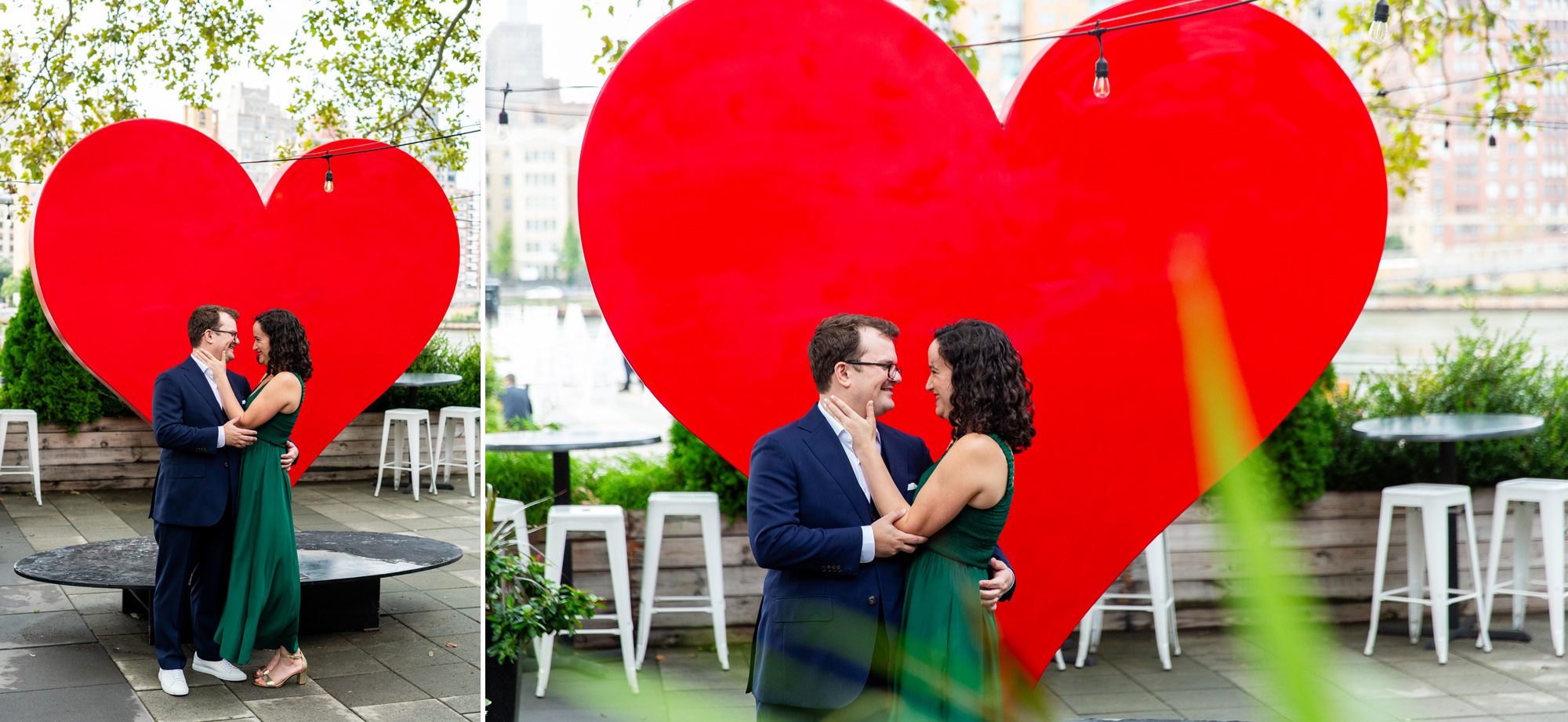 Heart Wedding Photos at Sanctuary Roosevelt Island