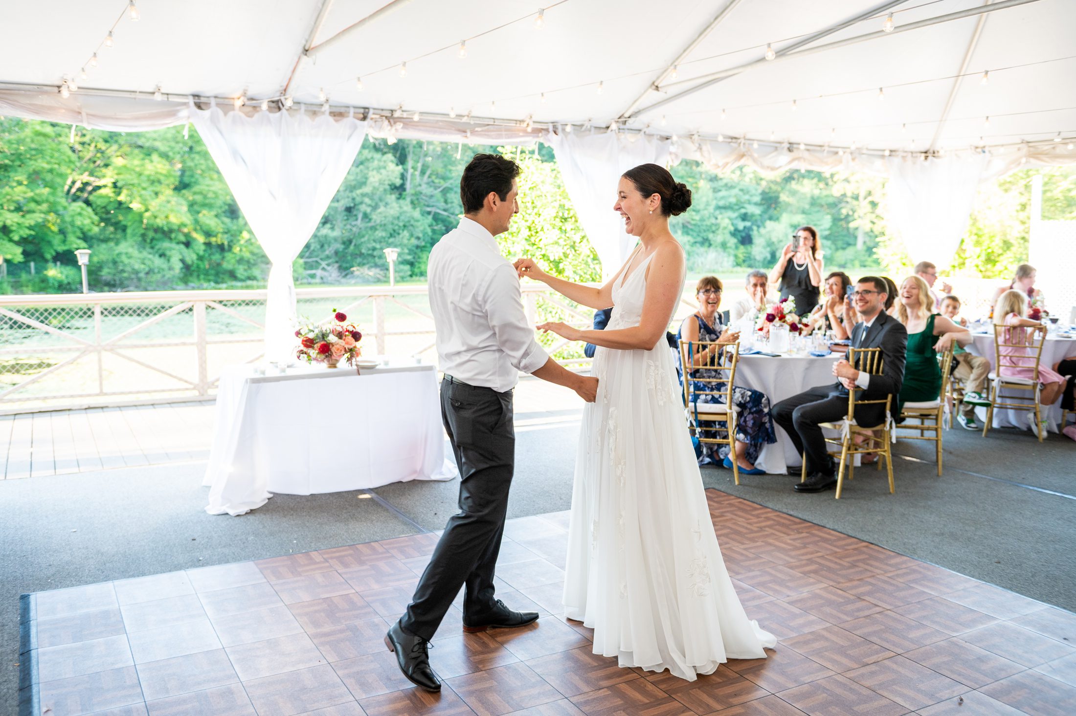 First Dance Wedding Reception at Van Cortlandt Park Lake House
