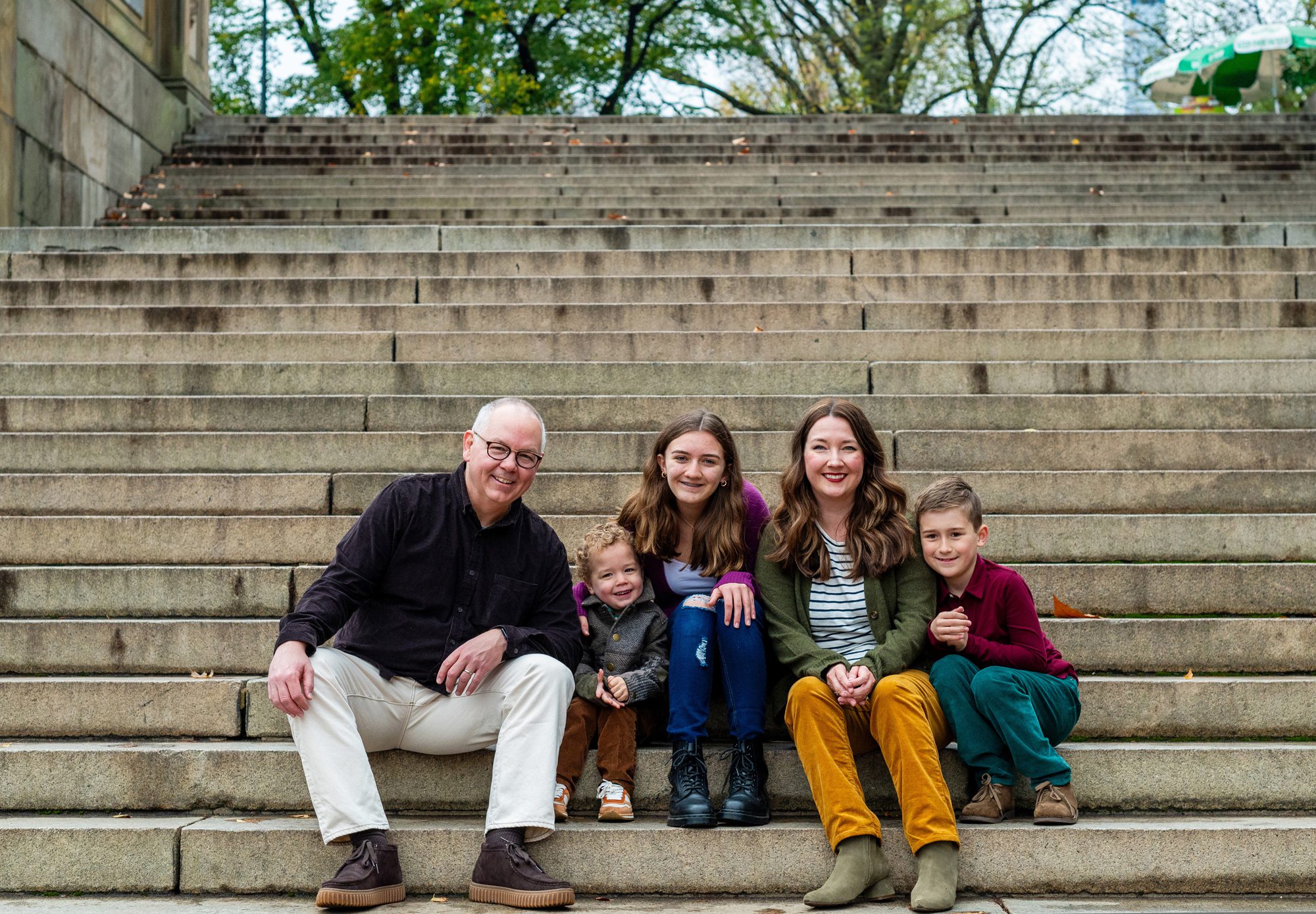 Family photos in Central Park. 