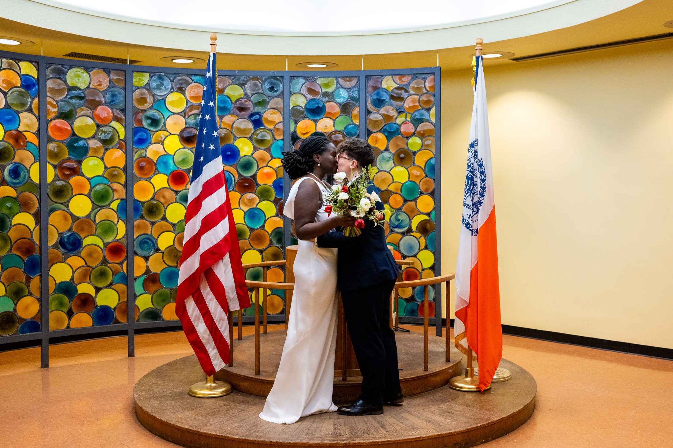 Brooklyn City Hall Wedding Ceremony Photo 