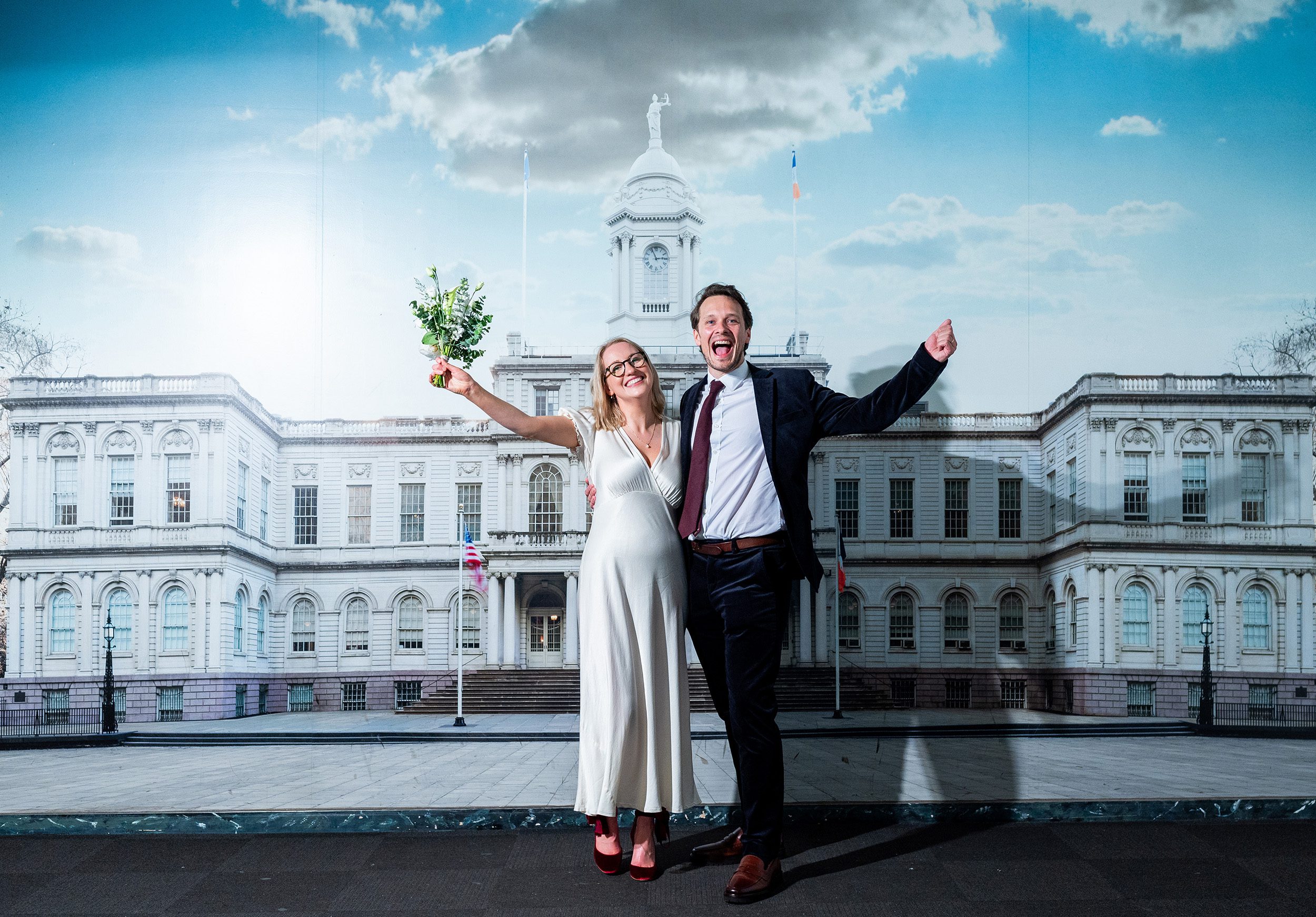 Couple at City Hall 