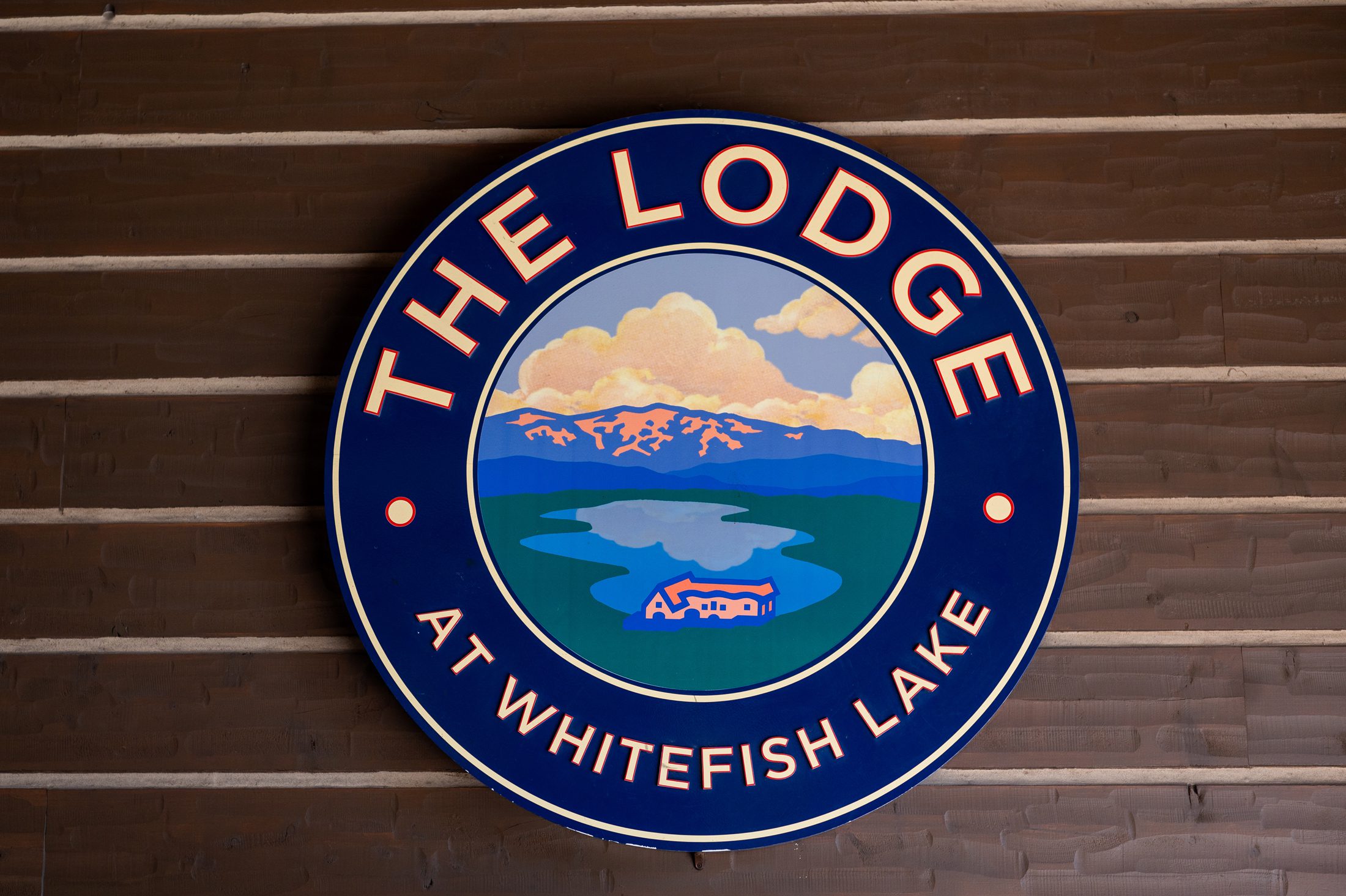 Sign for the Lodge at Whitefish Lake