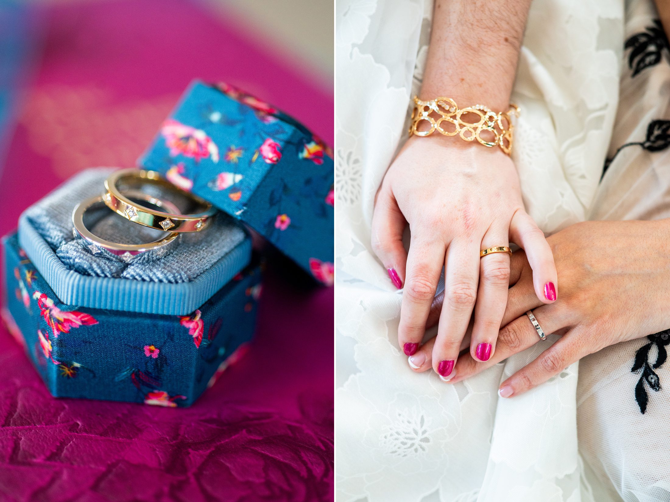 Hands and wedding rings