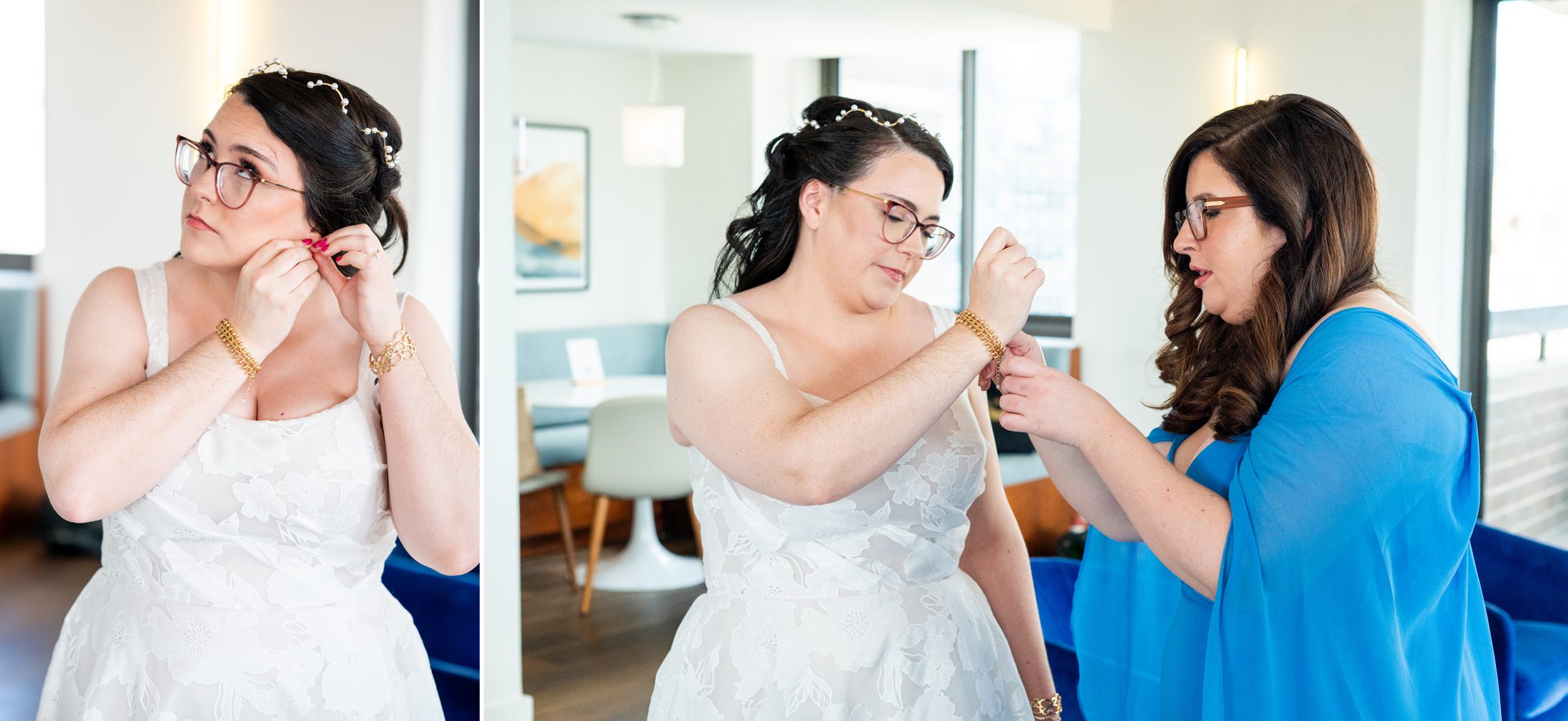 Bride getting ready 