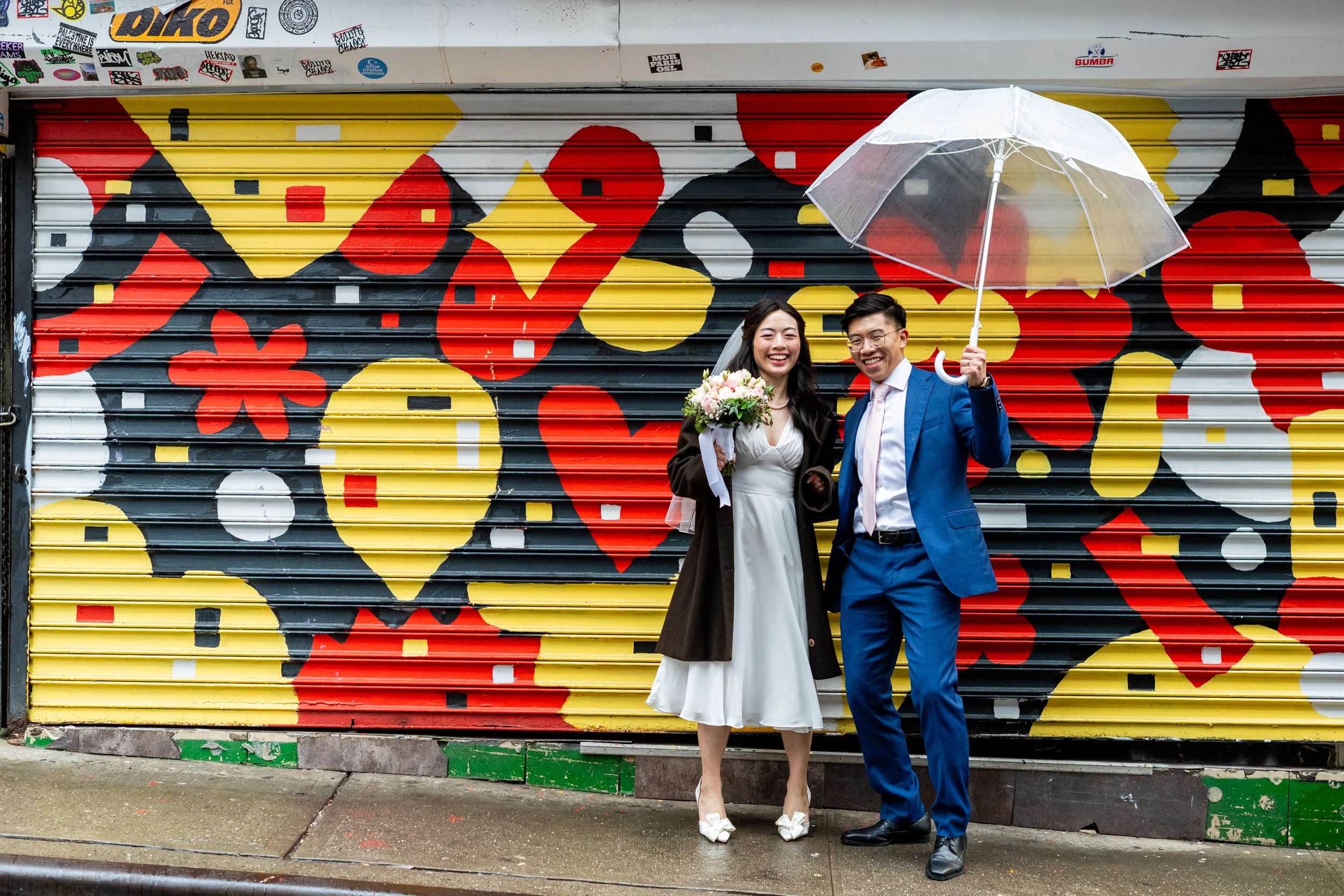 Chinatown wedding photos after elopement at City Hall 