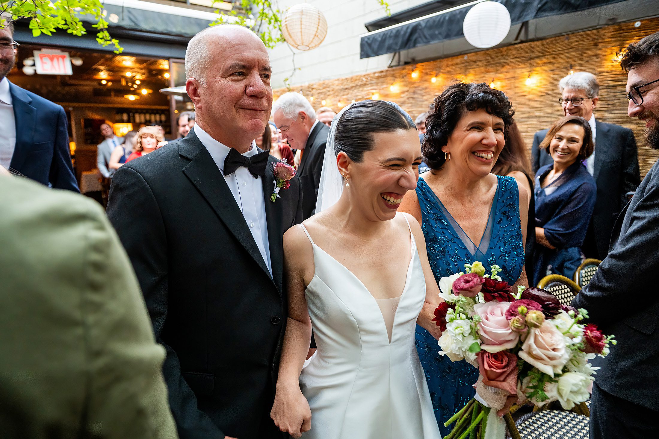 Wedding procession at Bacchus Brooklyn 