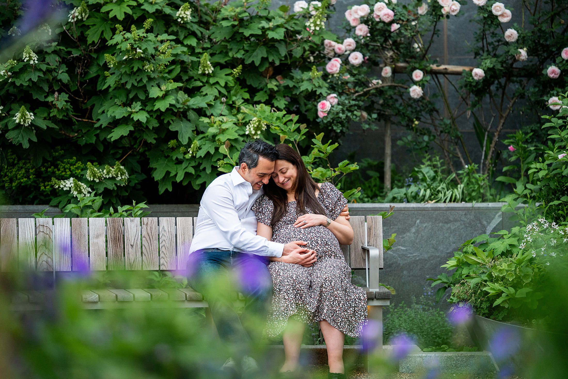 NYC Maternity Photography with couple in Battery Park, Manhattan